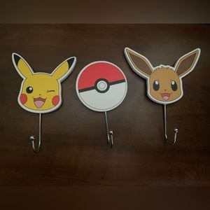 Pokemon coat hooks